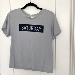 Women’s H&M Short Sleeve T-Shirt. Light Blue color. Good condition.